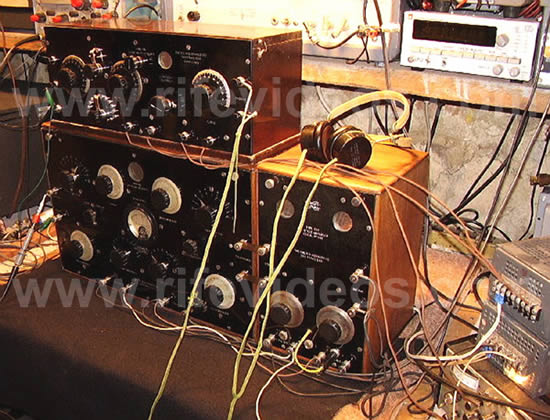 Dr. Rife's Kennedy 110 and 281 with headphones