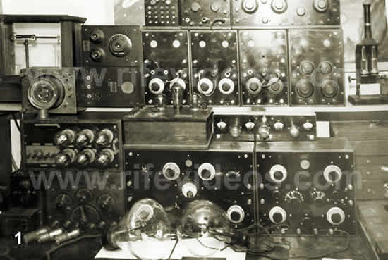 Dr. Rife's Kennedy equipment on table