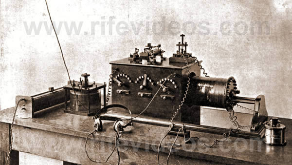 Chapter 6 - Dr. Rife's 1920 to 1923 Rife Ray #1 Rife Machine