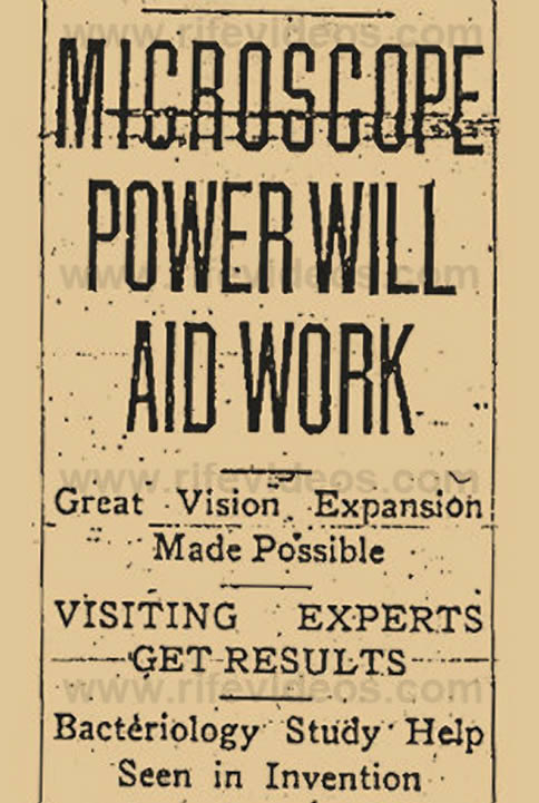 [Rife] Microscope Power Will Aid Work